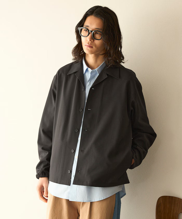Functional Material Oversized CPO Shirt & Wide Easy Pants Setup / Washable / UV Cut / Quick Dry / Contact Cooling