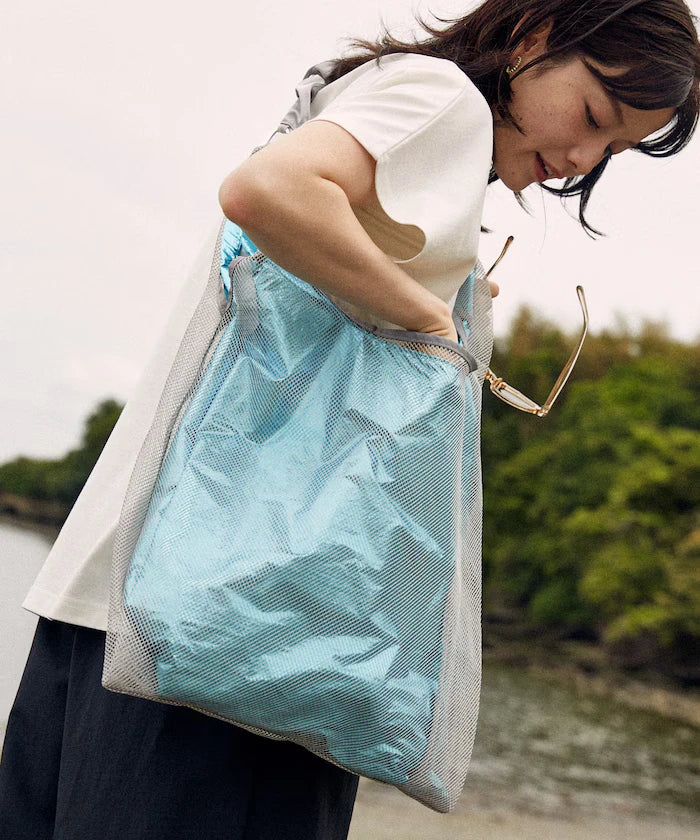 Multiway Frill Shoulder Layered Mesh Bag