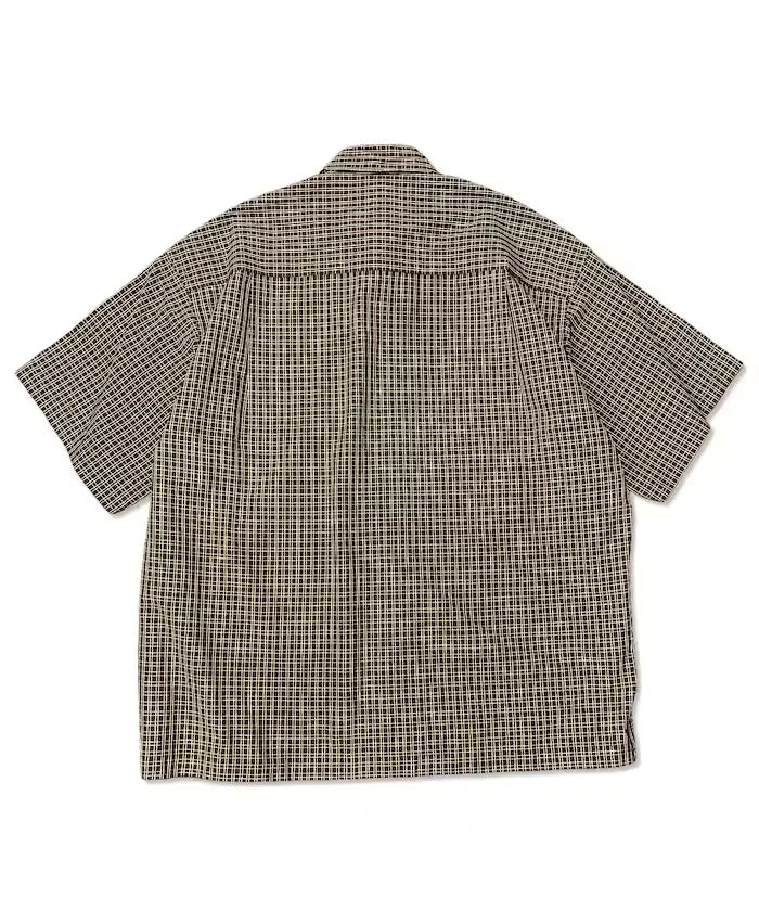 Relaxed Fit Regular Collar Short Sleeve Check Shirt