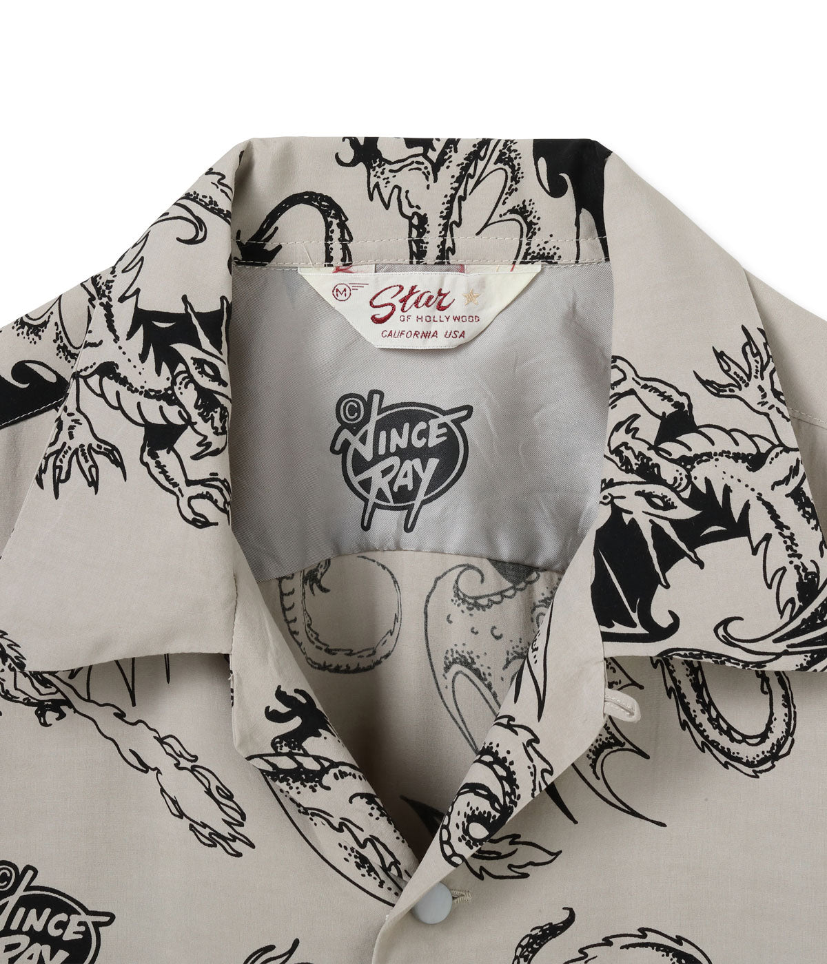 HIGH DENSITY RAYON OPEN SHIRT “RETURN OF THE DRAGON” by VINCE RAY