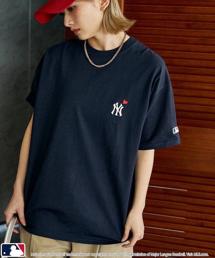 MLB Back Print Heart T-Shirt