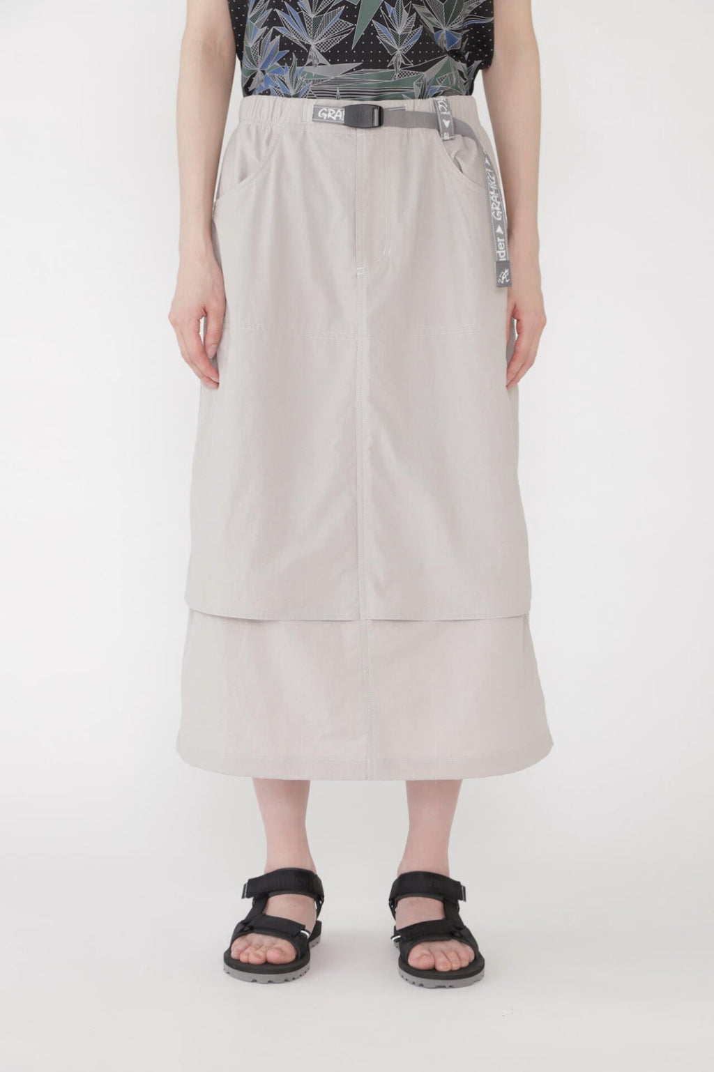 GRAMICCI × and wander nylon double knee skirt