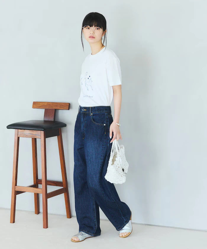 Comfortable Horse Print Crew Neck T-Shirt