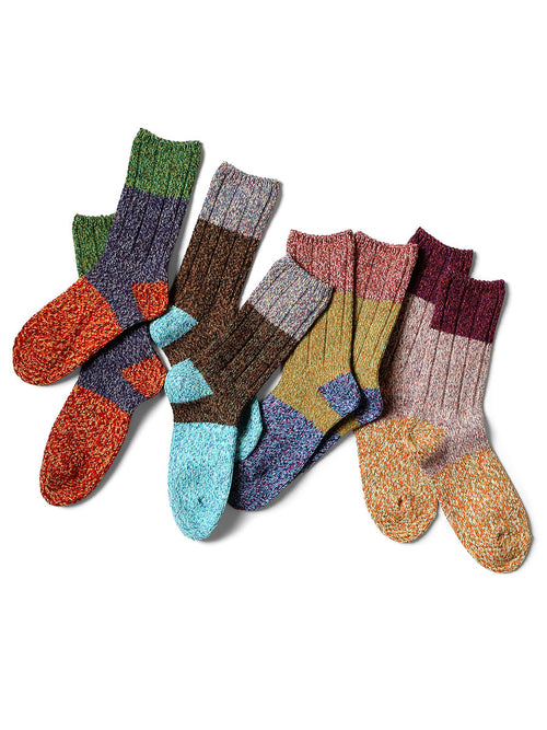 56 Pairs Wool Van Gogh Marled Socks