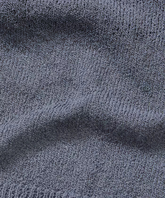 Dry Touch Boucle Yarn Knit Polo Shirt