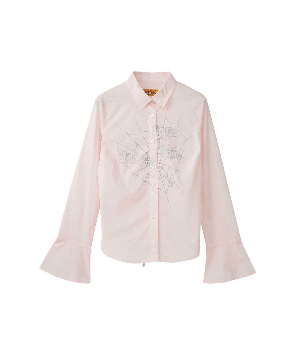 Hysteric Spider Lace Up Frill Cuff Blouse