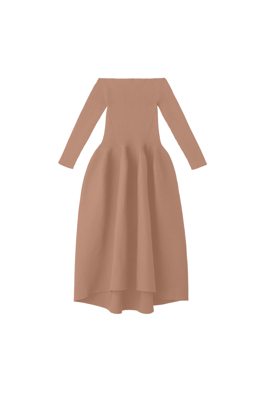 POTTERY HS OFF SHOULDER LONG SLEEVE DRESS