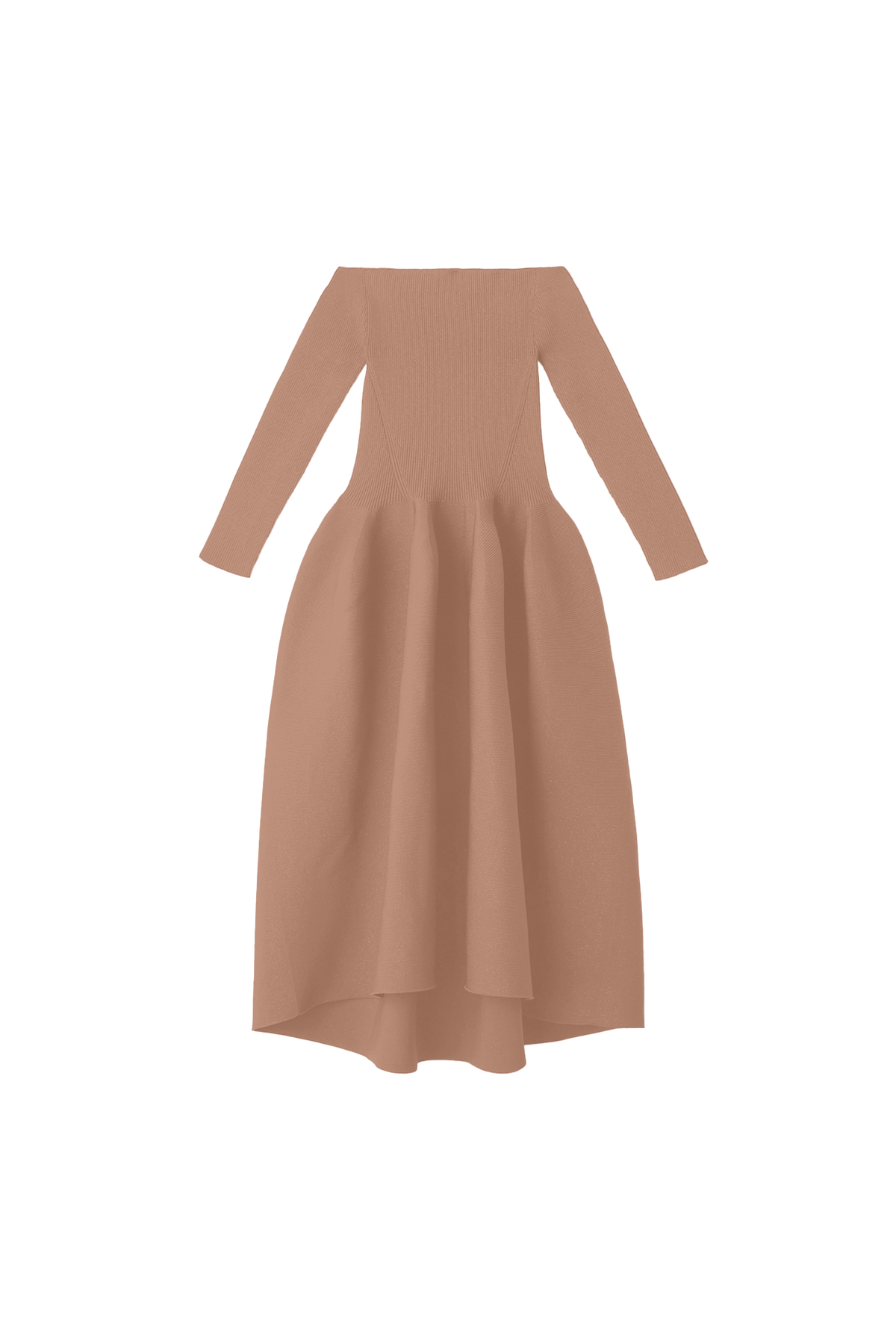 POTTERY HS OFF SHOULDER LONG SLEEVE DRESS
