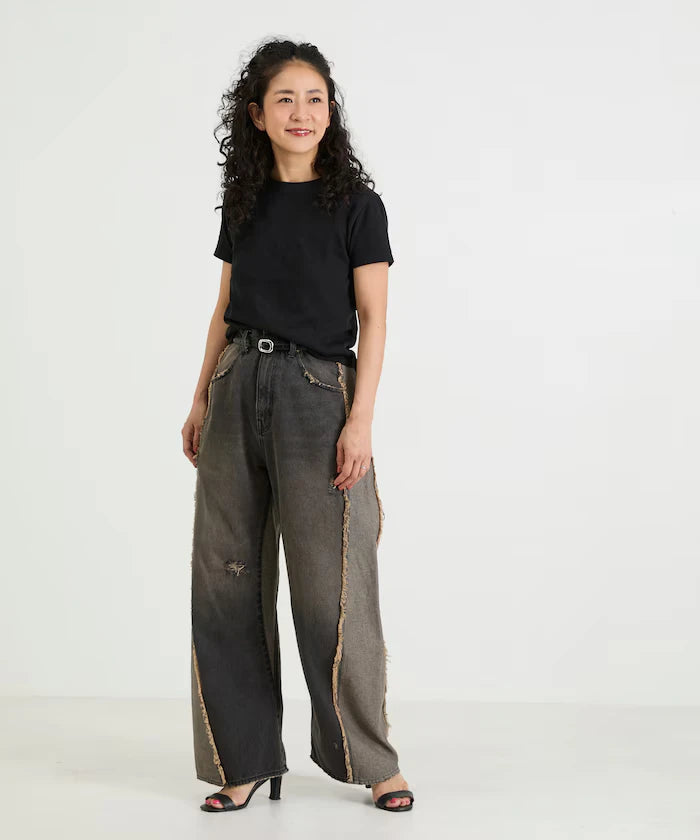 Eyelet Mini Sweat Short Sleeve T-Shirt