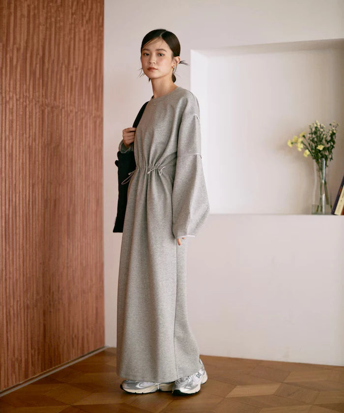 Cocoon Sleeve Damboru Sweat One-Piece / Spindle
