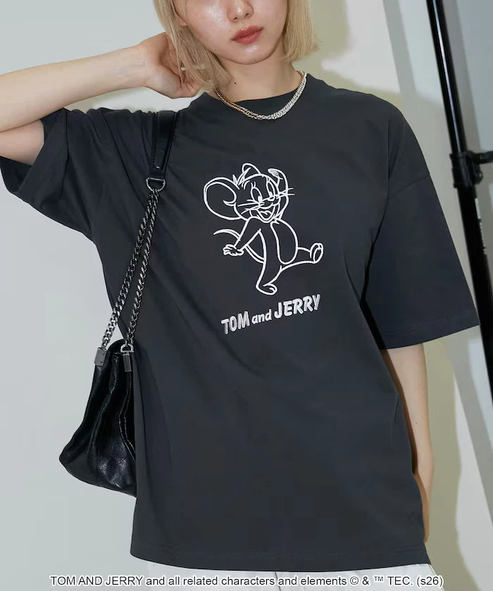 <Functional Material> TOM AND JERRY Graphic T-Shirt Limited Edition