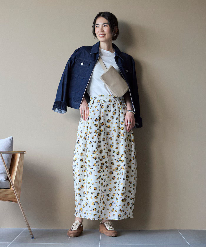 Flower Sheer Jacquard Cocoon Skirt - Released on February 12 at 12:00