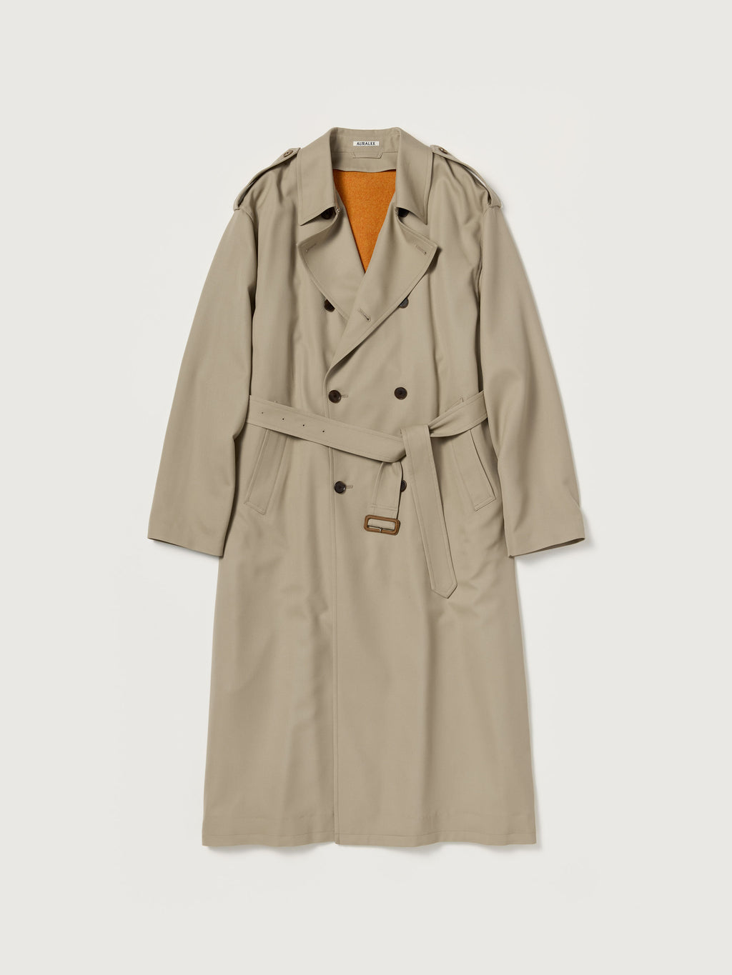 ULTRA FINE WOOL TRENCH COAT WITH DETACHABLE LINER