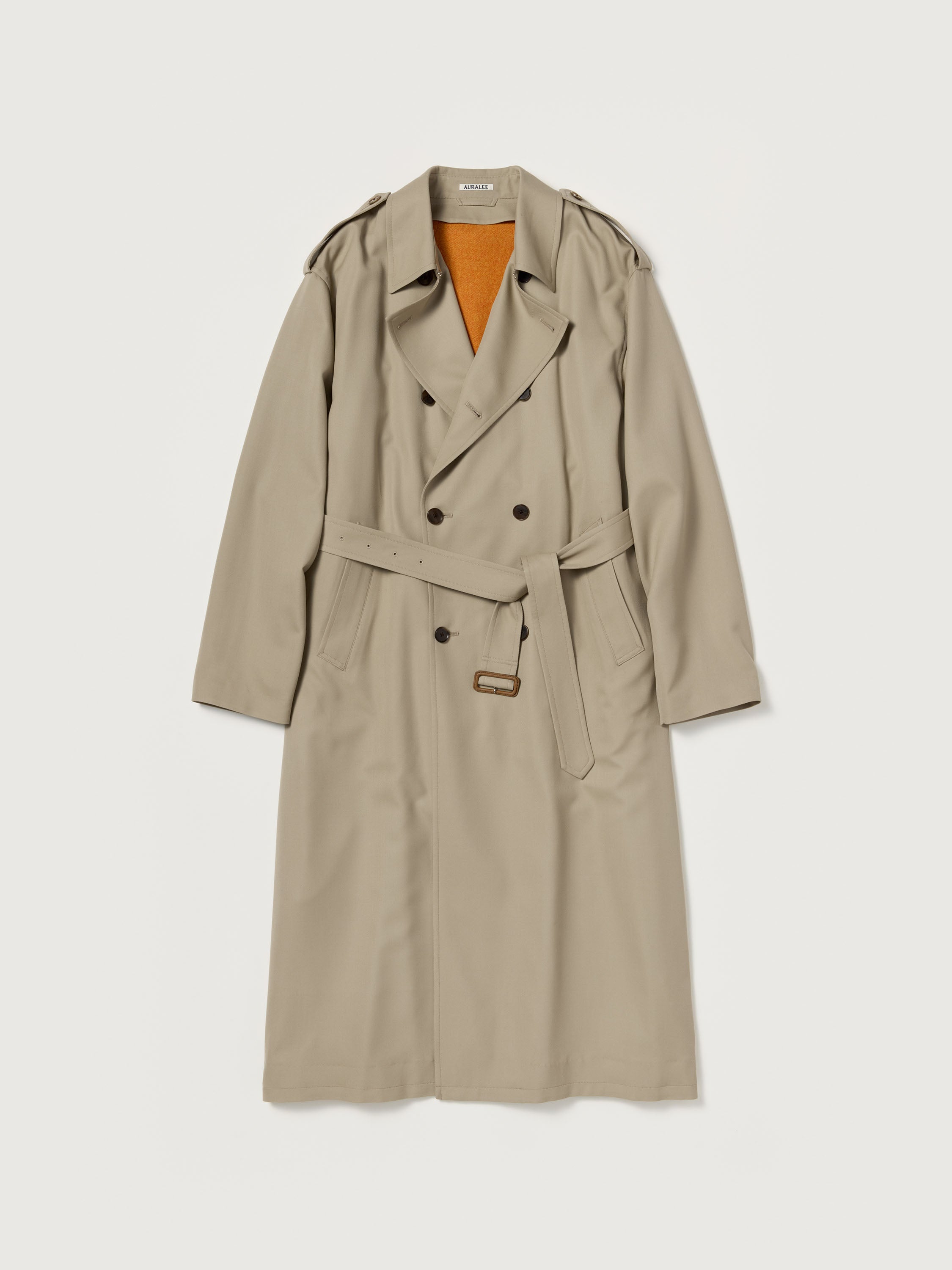ULTRA FINE WOOL TRENCH COAT WITH DETACHABLE LINER