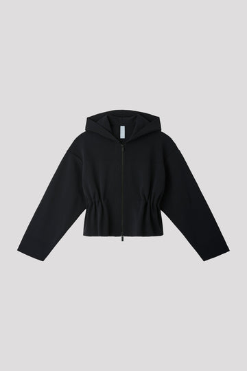 MILAN CROPPED HOODIE JACKET
