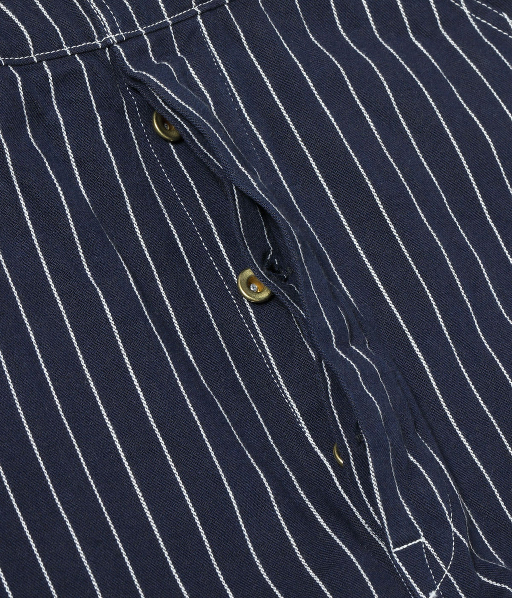HEADLIGHT 8oz. SPECIAL WOVEN STRIPE DENIM LOW BACK OVERALLS