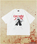 【June 12 12:00 Sale Start】 Baki 'Unyielding / Chiharu Shiba' Print Crew Neck T-Shirt
