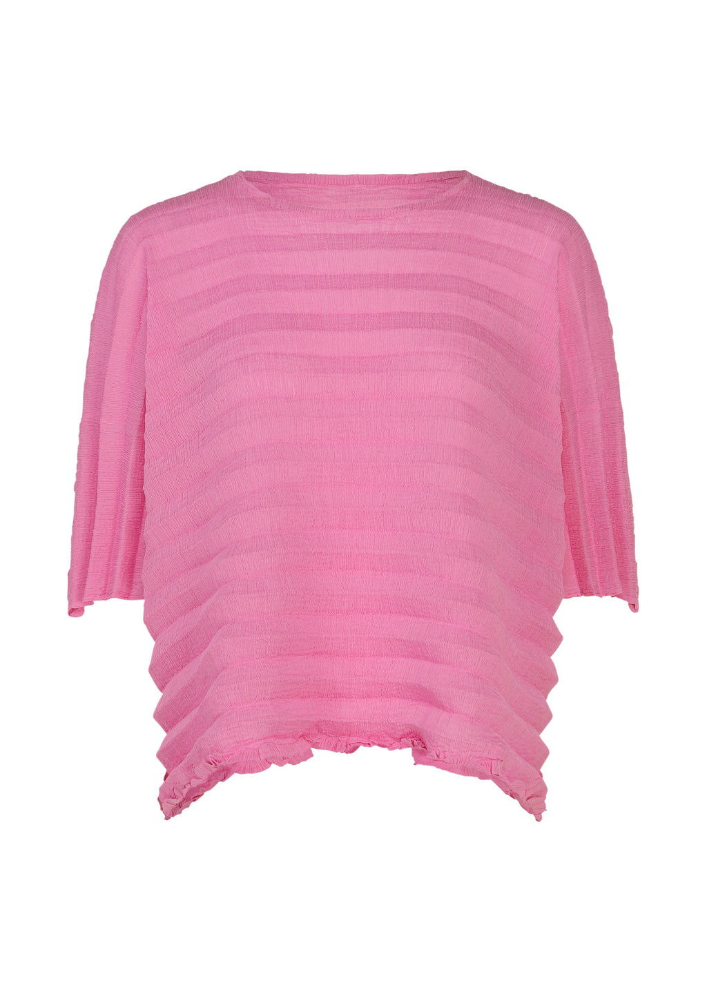 Accordion See-Through Crepe