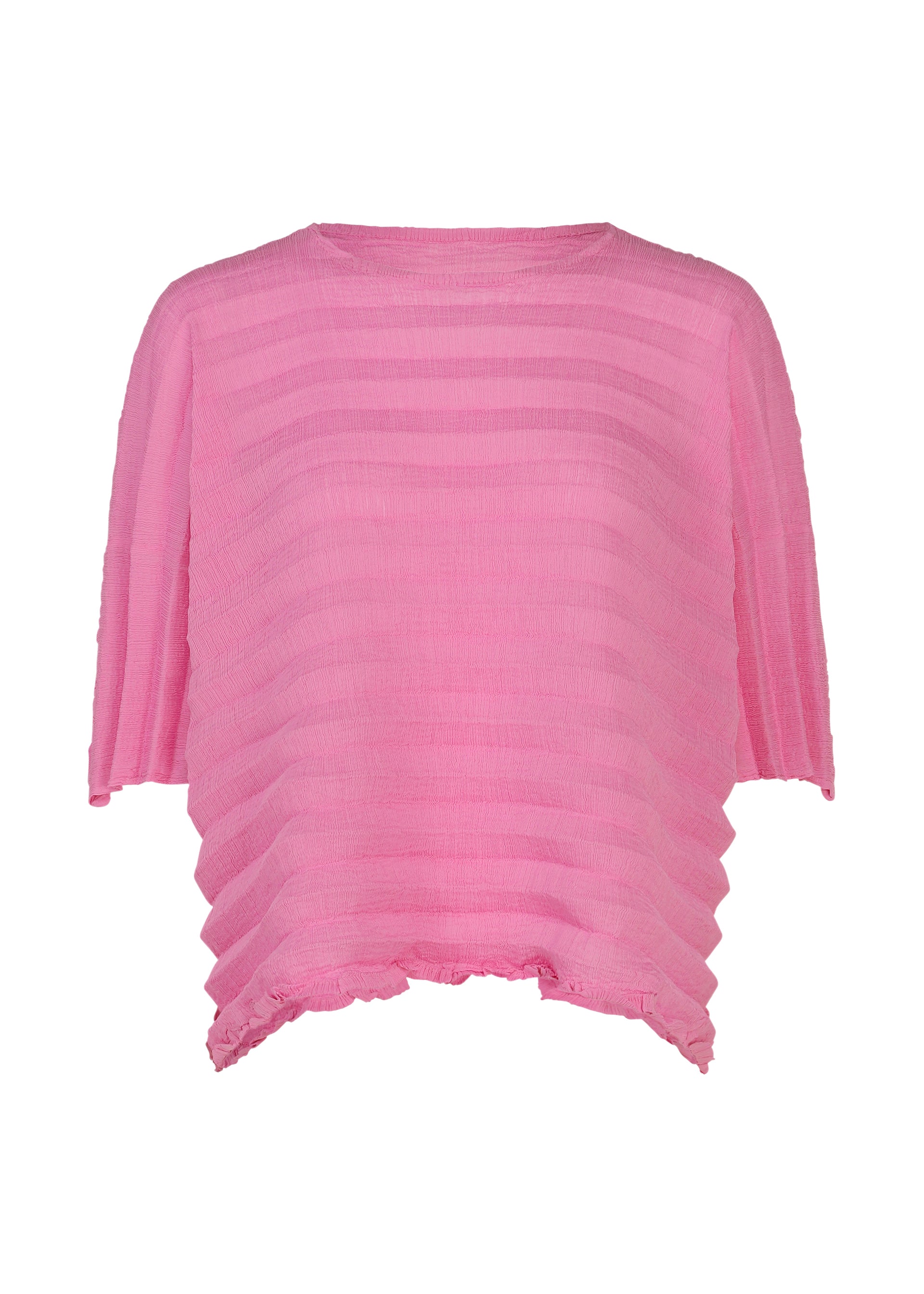 Accordion See-Through Crepe