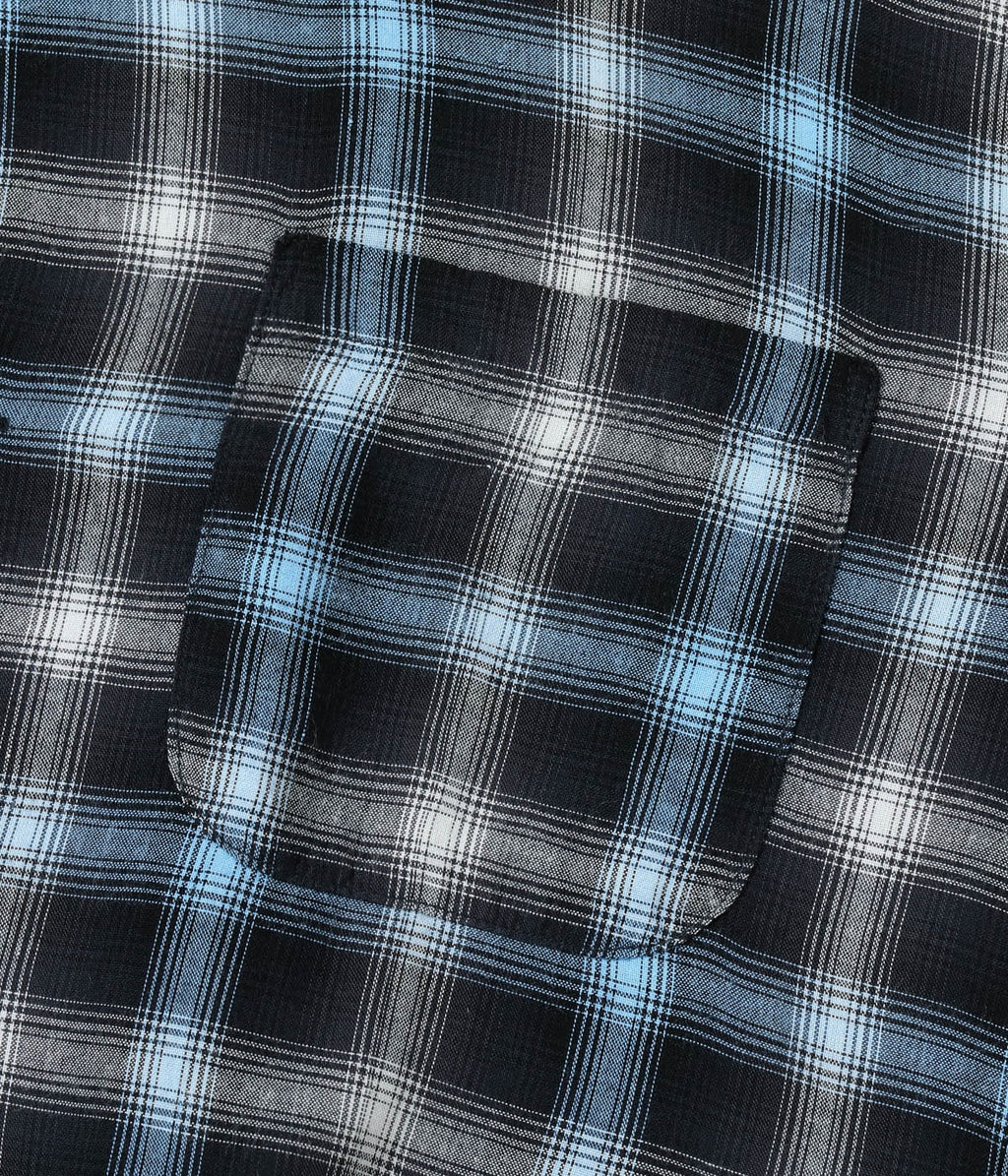 Rayon Ombre Check Open Shirt