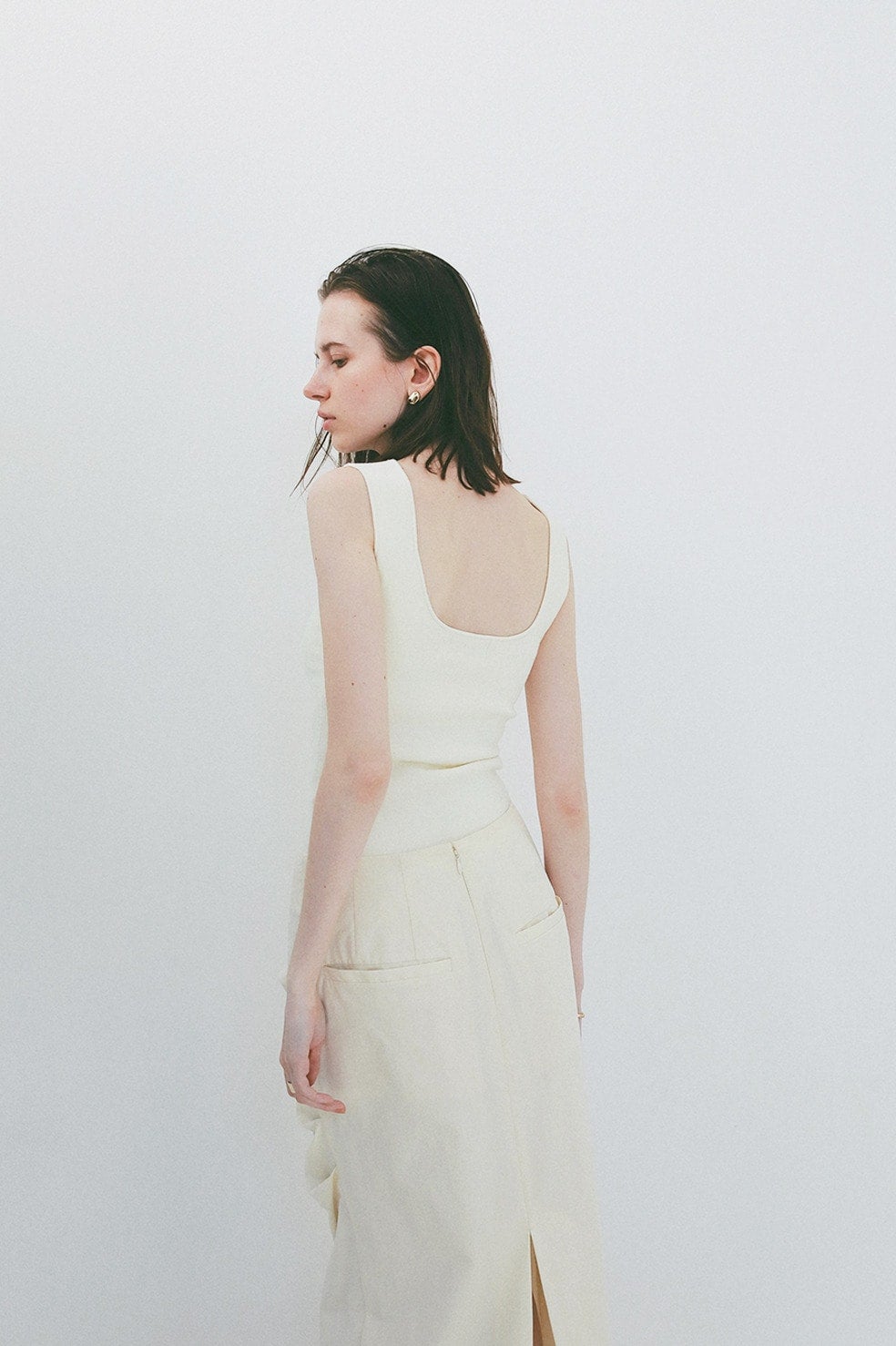 SQUARE TANK KNIT TOPS