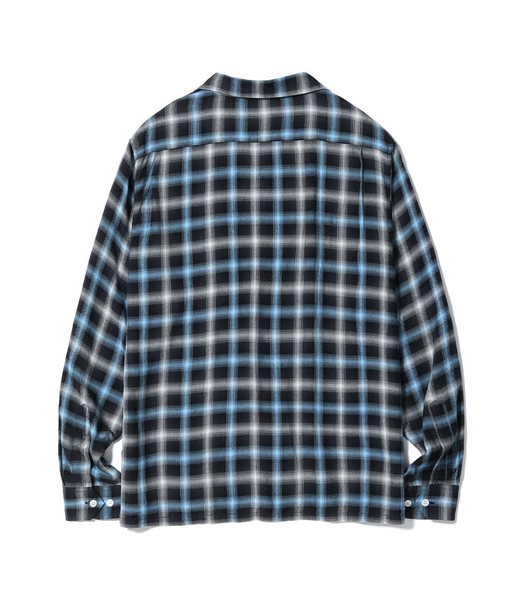 Rayon Ombre Check Open Shirt