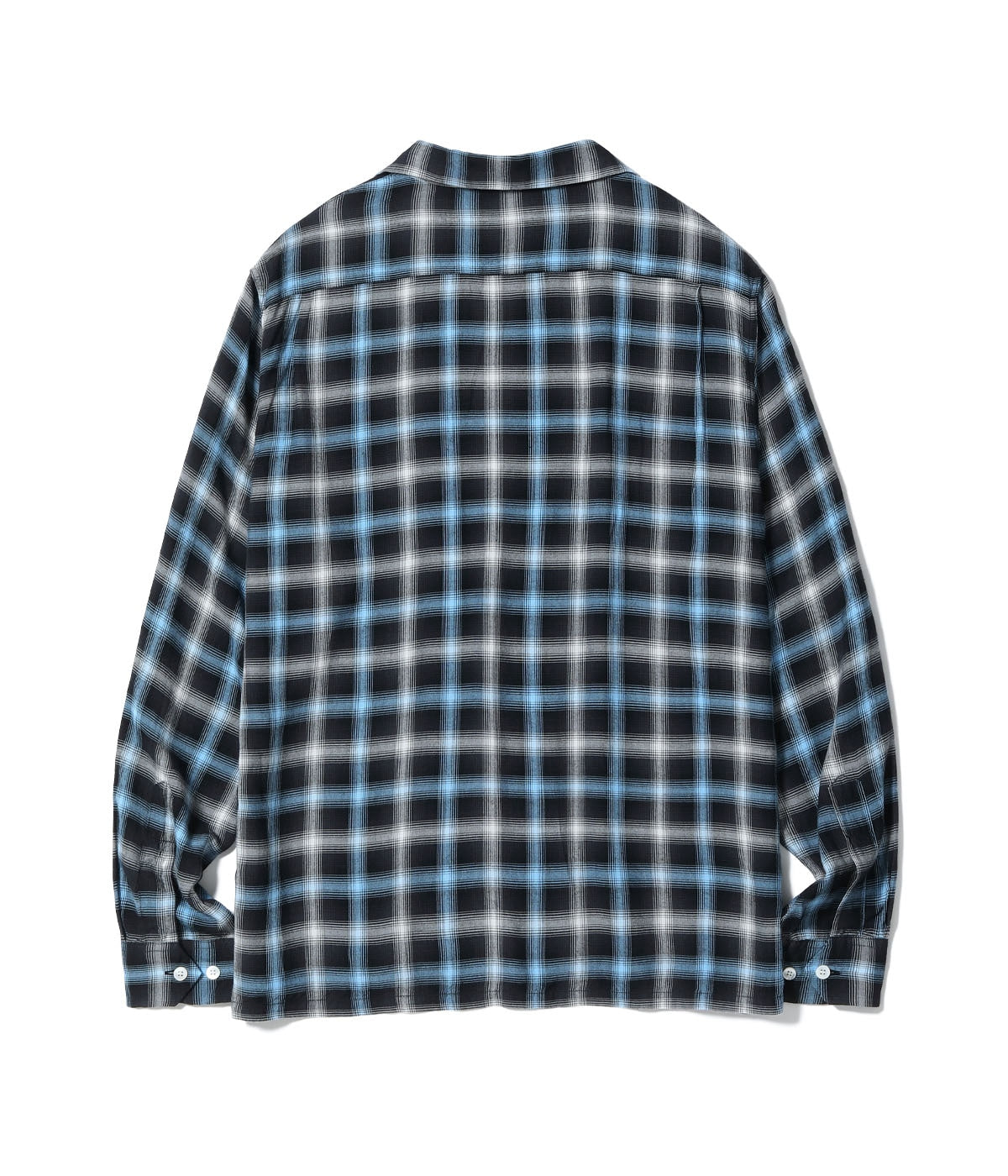 Rayon Ombre Check Open Shirt