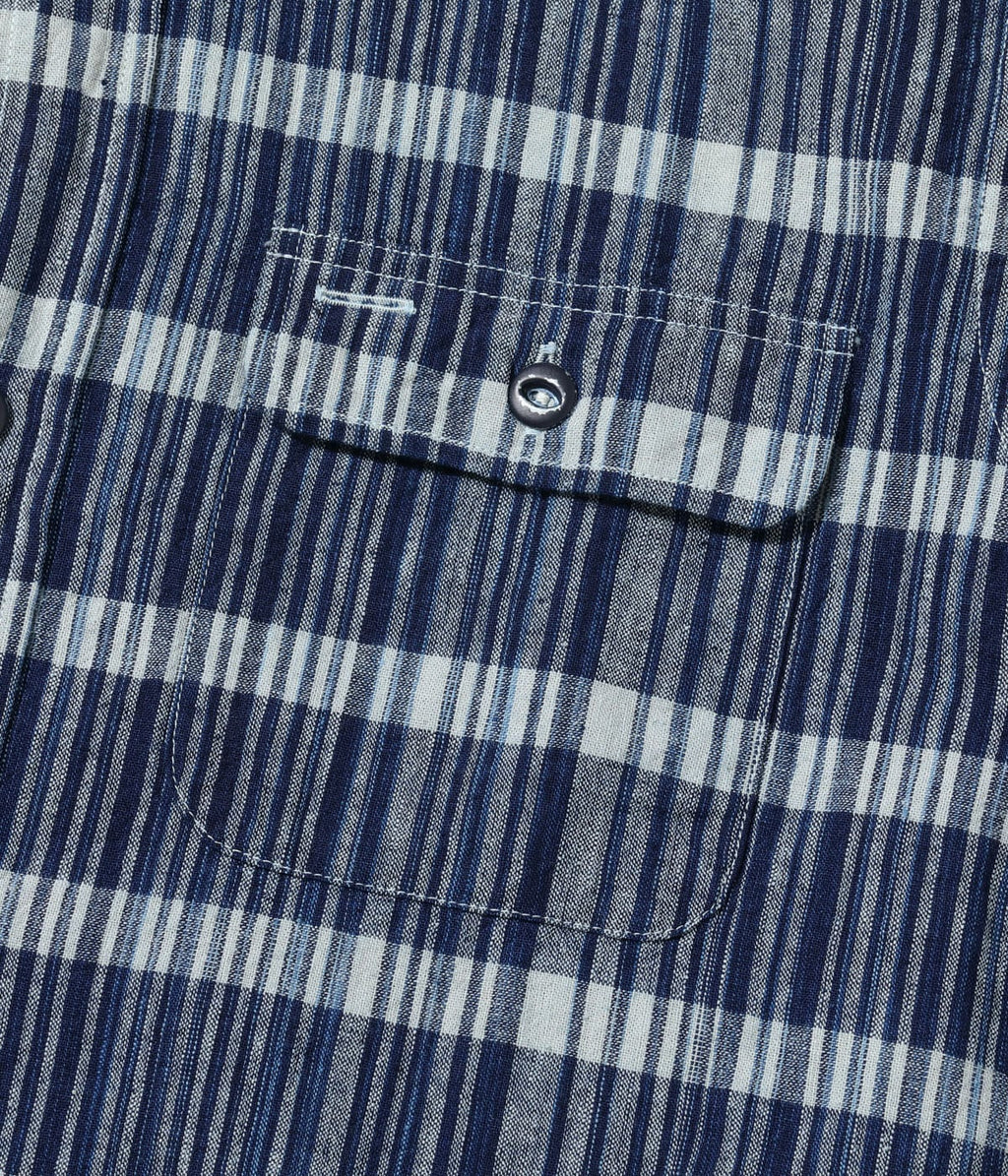 FICTION ROMANCE 5oz. INDIGO CHECK WORK SHIRT