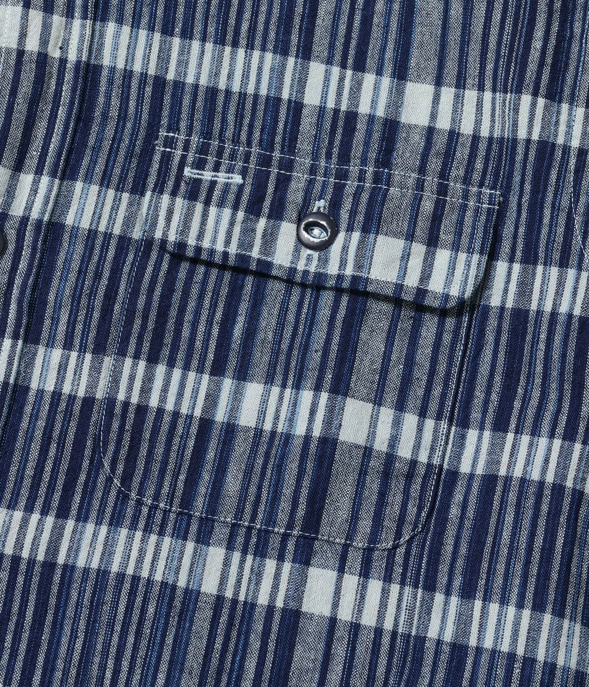 FICTION ROMANCE 5oz. INDIGO CHECK WORK SHIRT