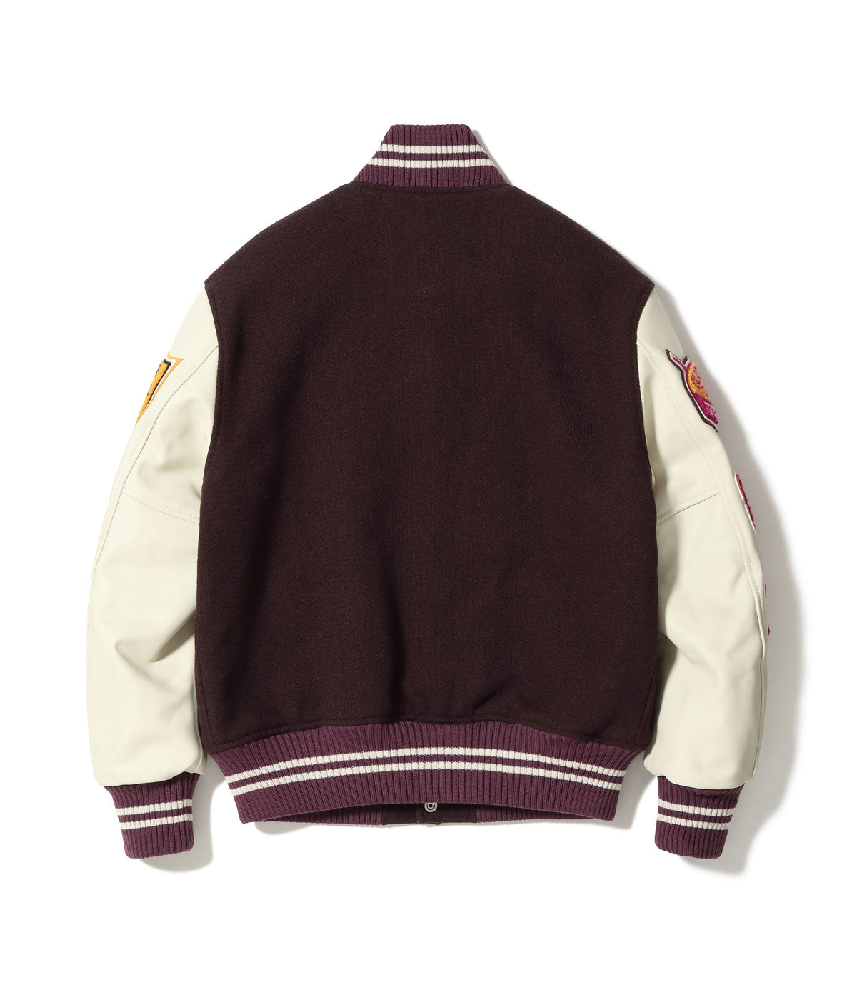 30oz. WOOL MELTON AWARD JACKET “MAVERICKS” (BROWN)