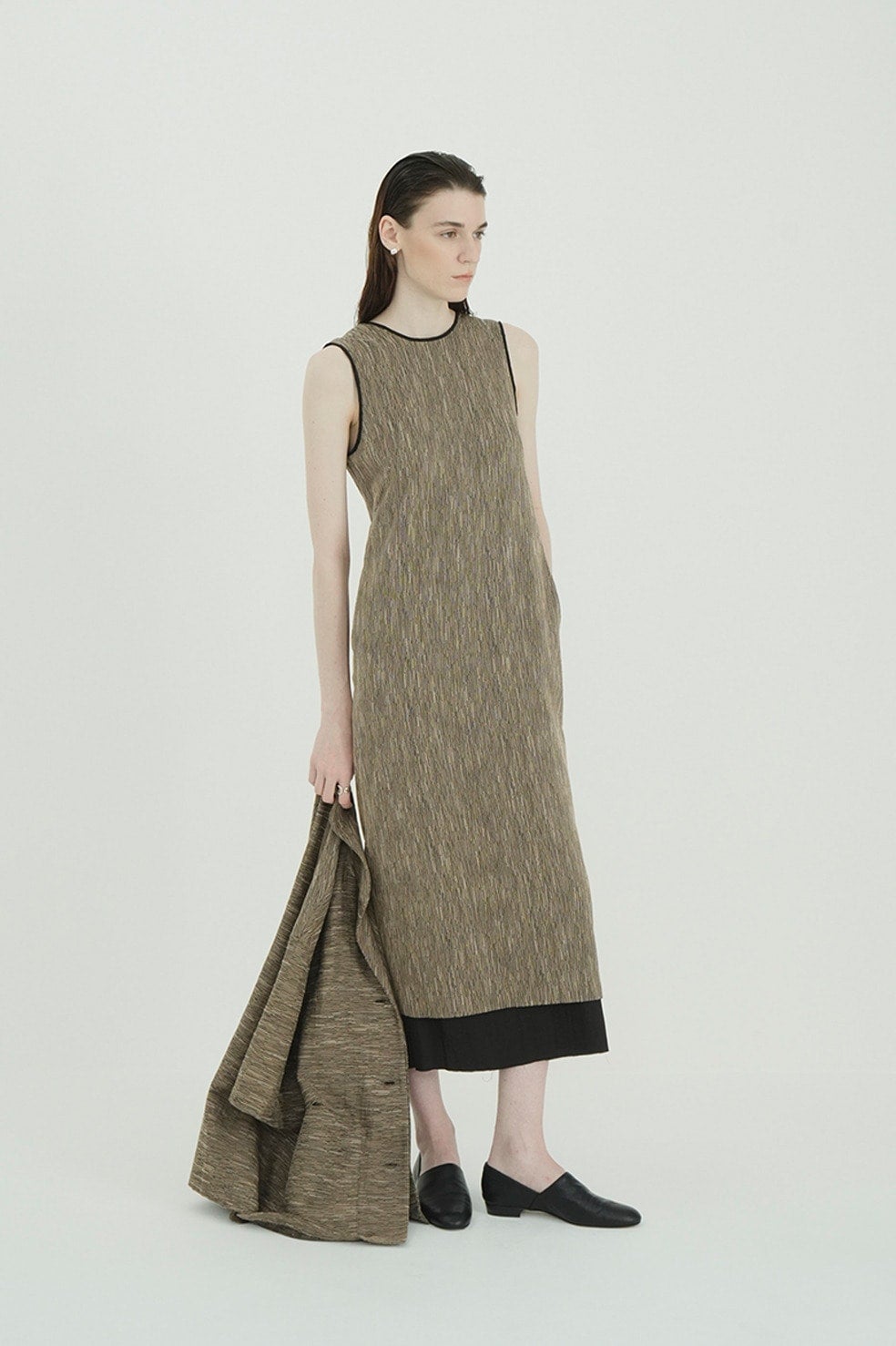 CREPE JACQUARD STRAIGHT ONEPIECE