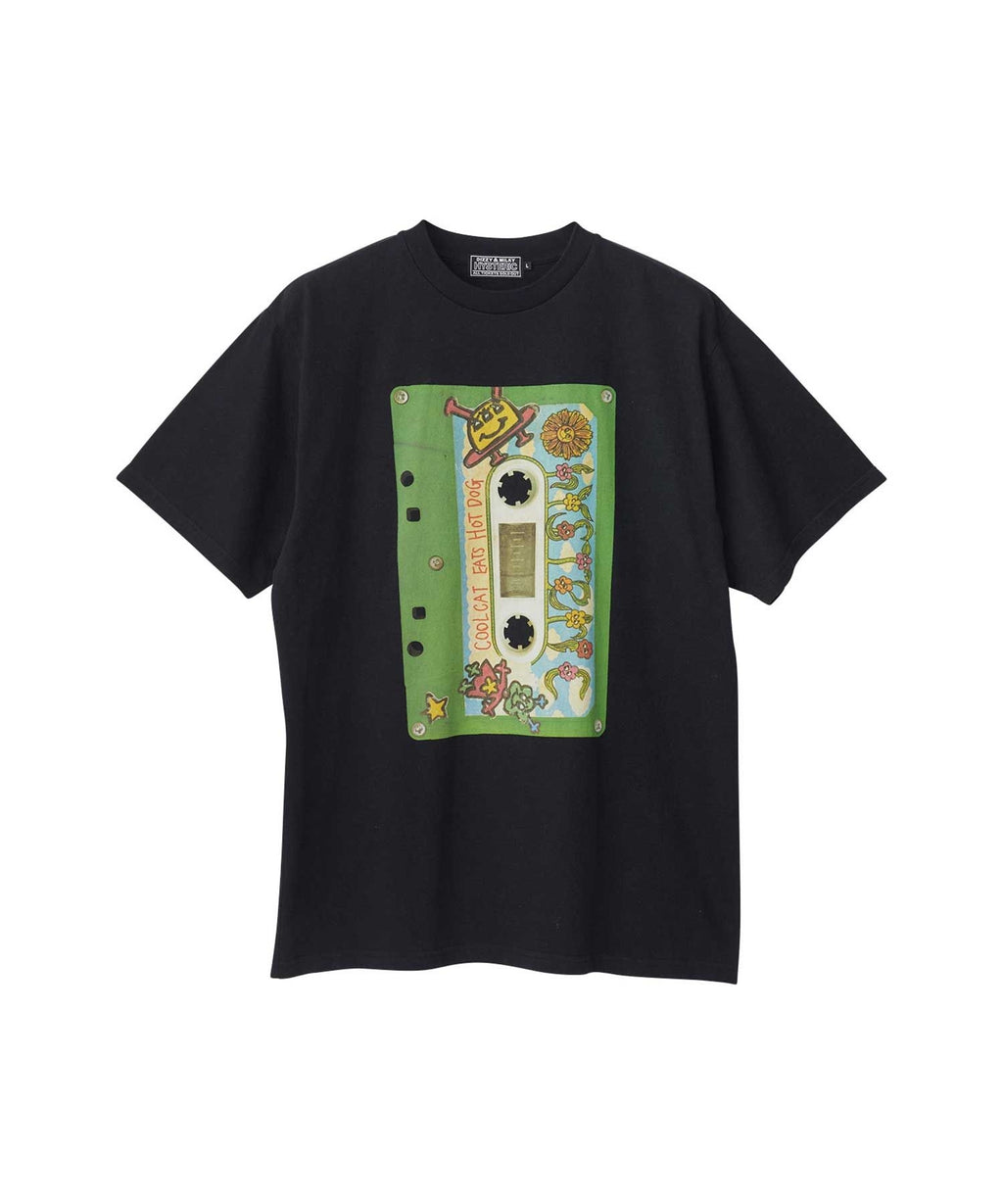 COOL CAT EATS HOT DOG T-shirt