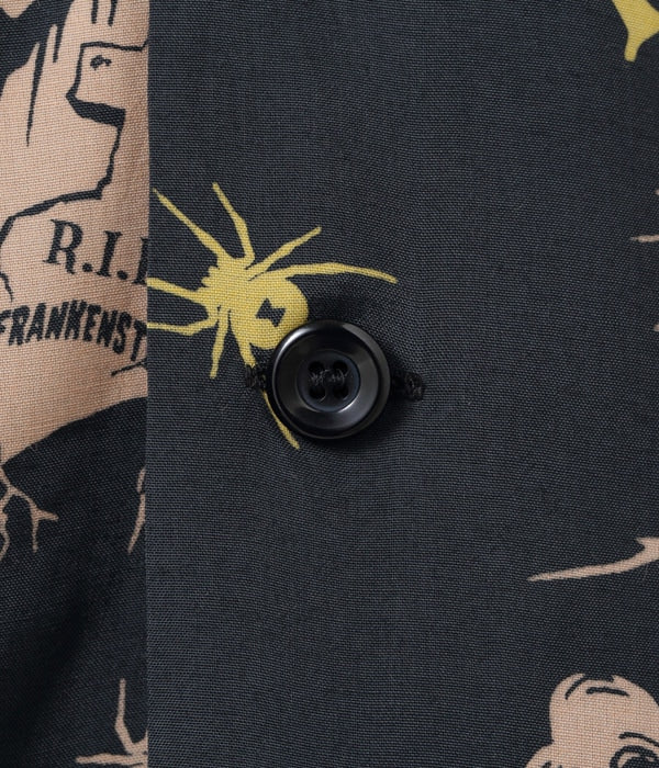 HIGH DENSITY RAYON OPEN SHIRT “THE MONSTERS” by VINCE RAY