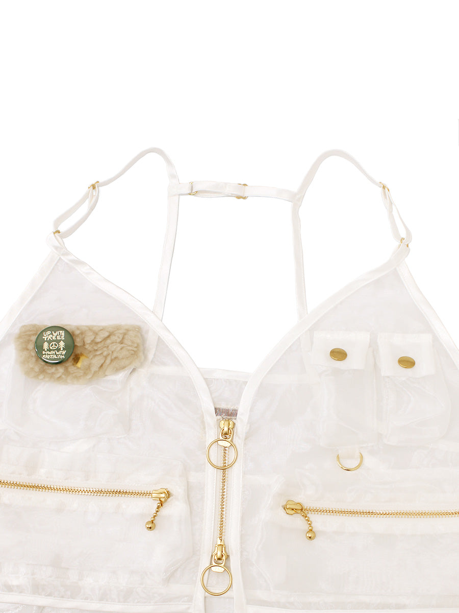 Sheer Pearl Fishing Vest