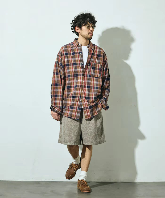 Summer Tweed Easy Wide Shorts / Compatible with Setup