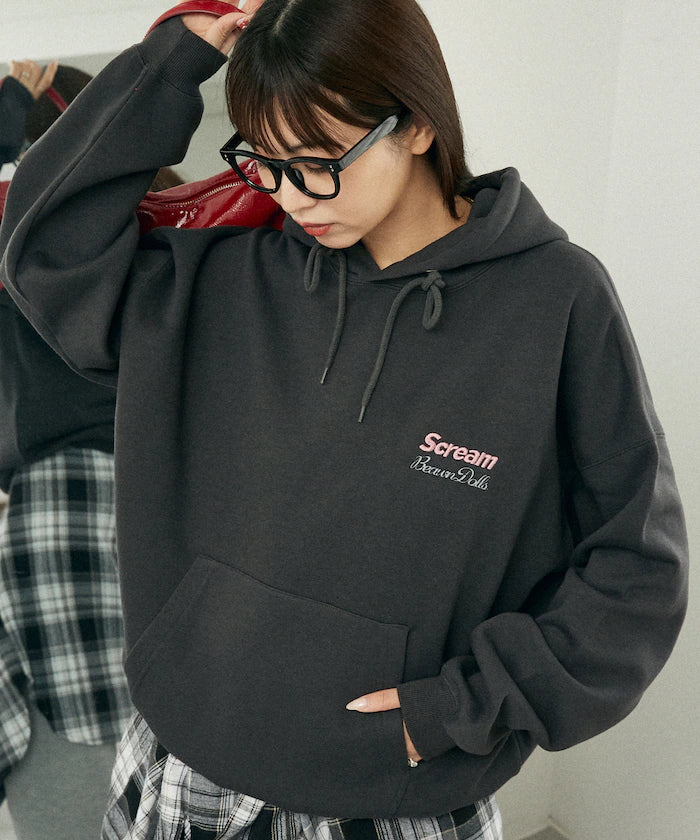 Sagara Embroidery French Bulldog Fleece-Lined Hoodie Limited Edition