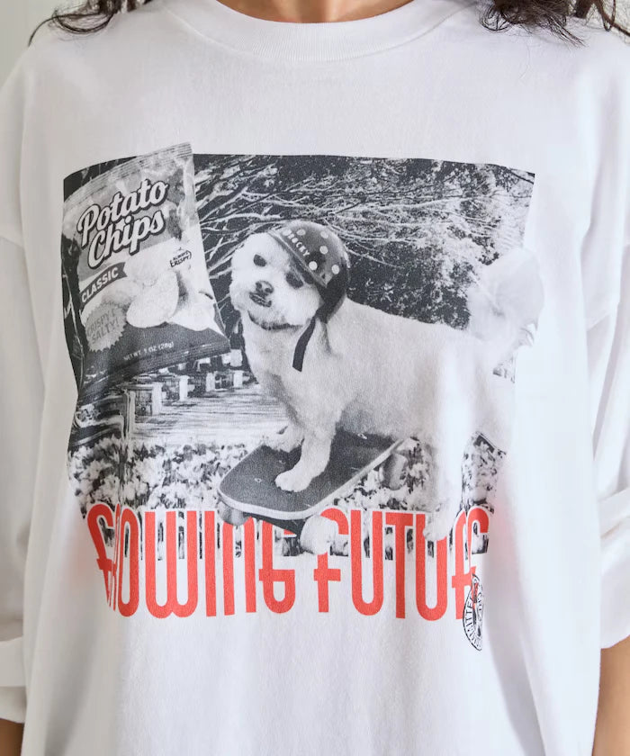 Dog Photo Print Long Sleeve T