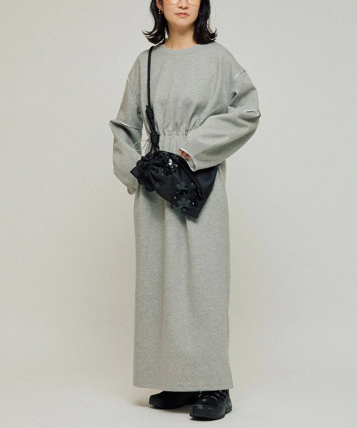 Cocoon Sleeve Damboru Sweat One-Piece / Spindle