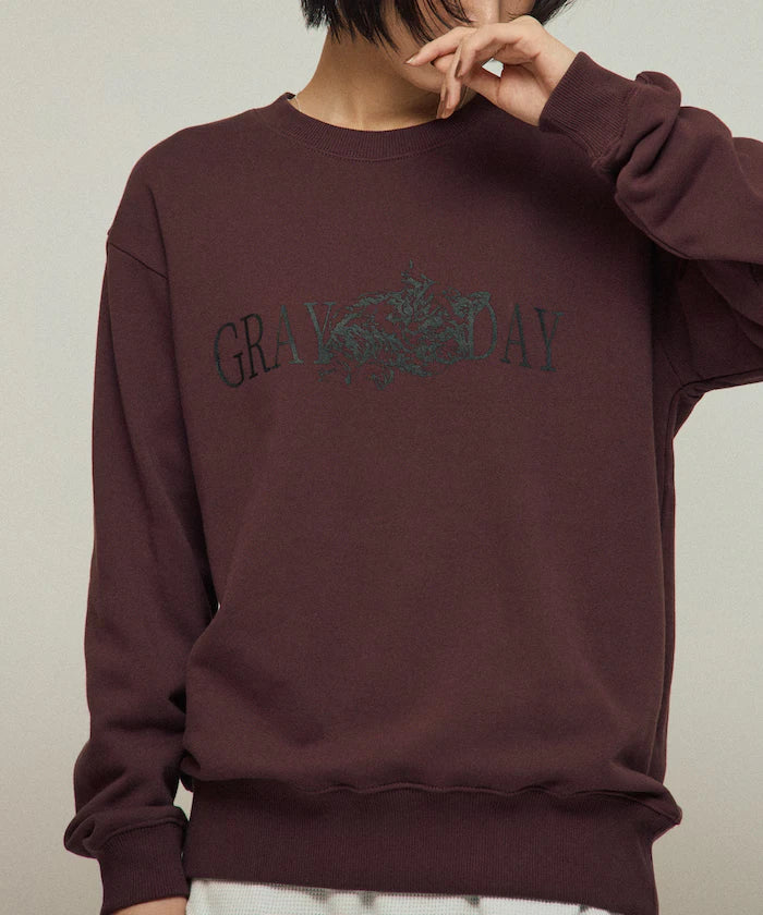 Organic Cotton Animal Logo Print Sweat / CAT / Relaxed Fit / French Terry Sweat