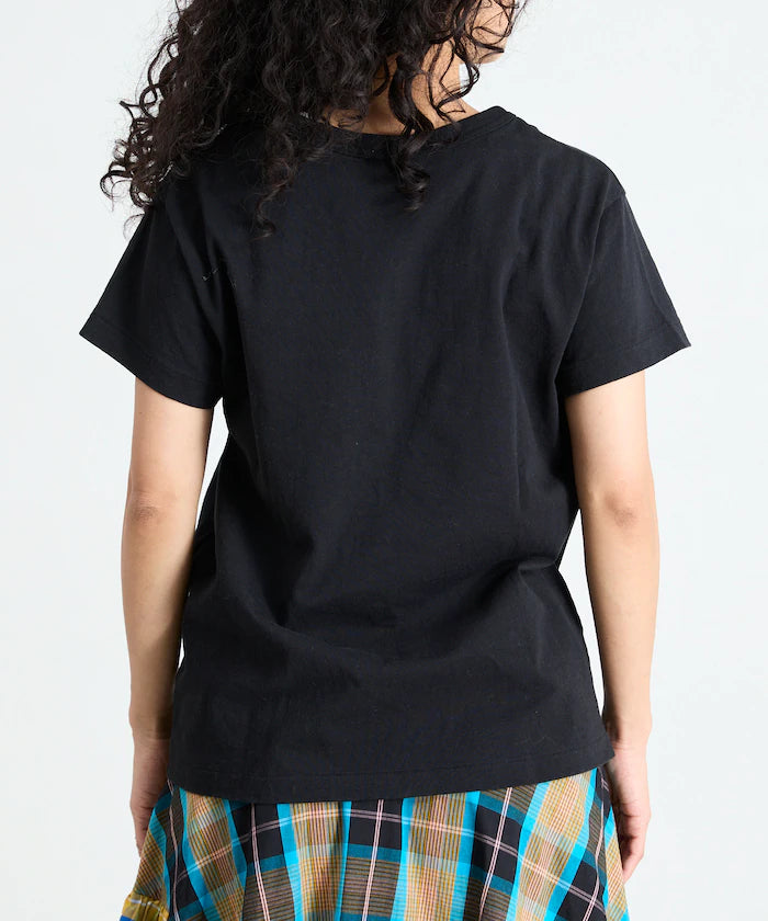 Oil Cut Processing Crew Neck T-Shirt