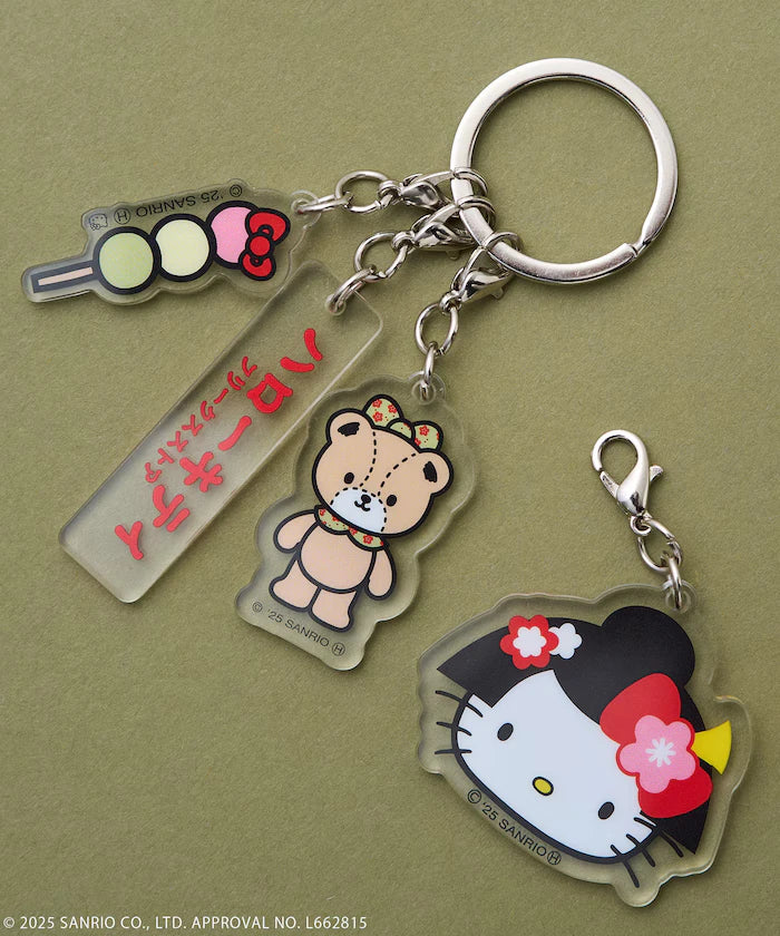 "HELLO KITTY" Kimono Acrylic Keychain
