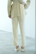 KNIT TUCK PANTS