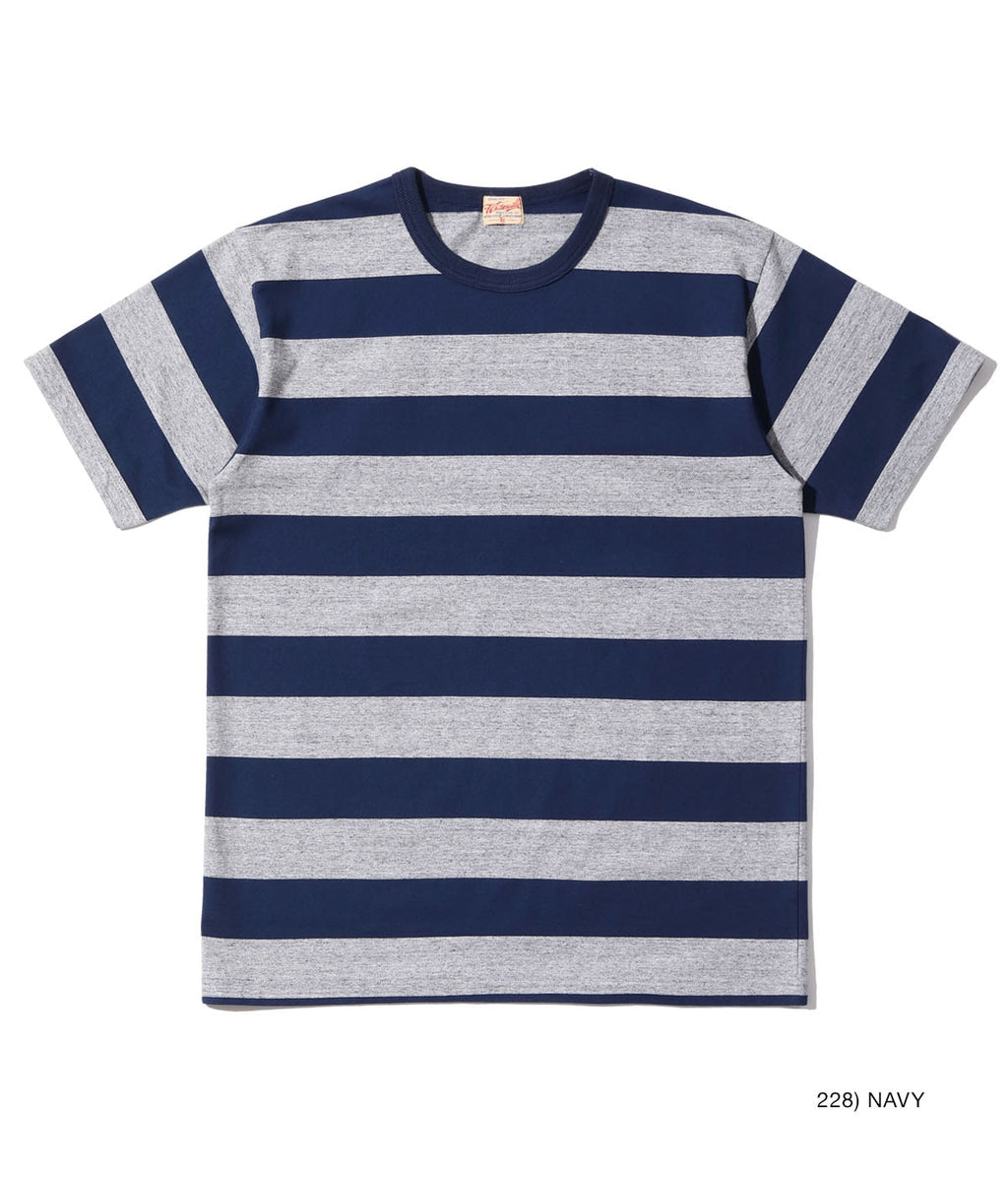 WHITESVILLE 30/2 BORDER T-SHIRT (SHORT SLEEVE)