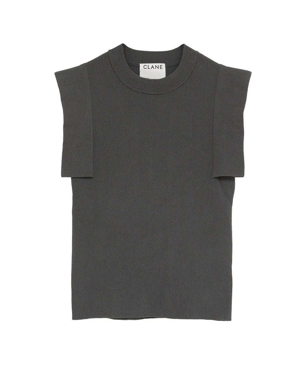 SQUARE SLEEVE KNIT TOPS
