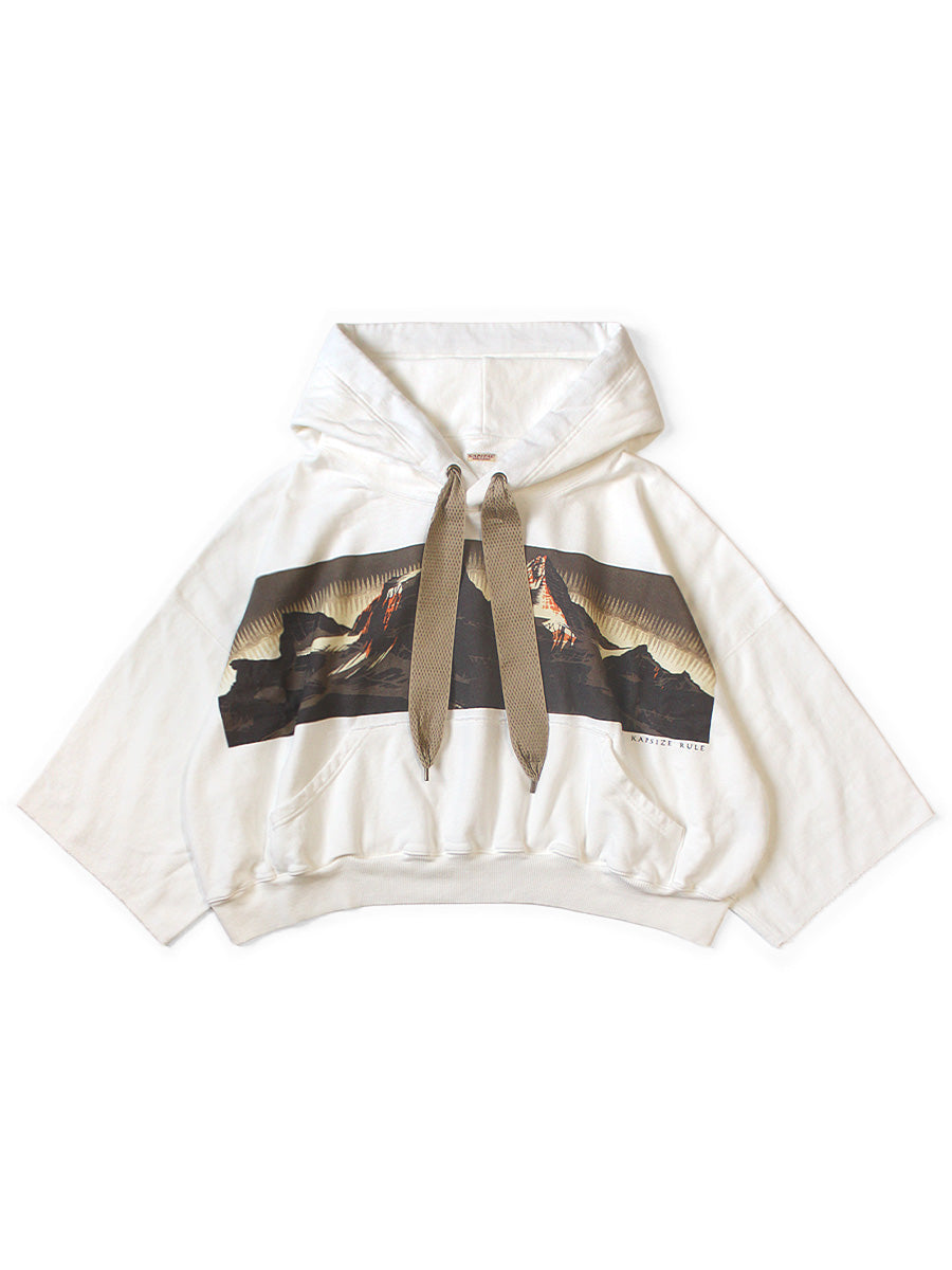 Fleece Devil Hooded Parka (Mountain Pattern)
