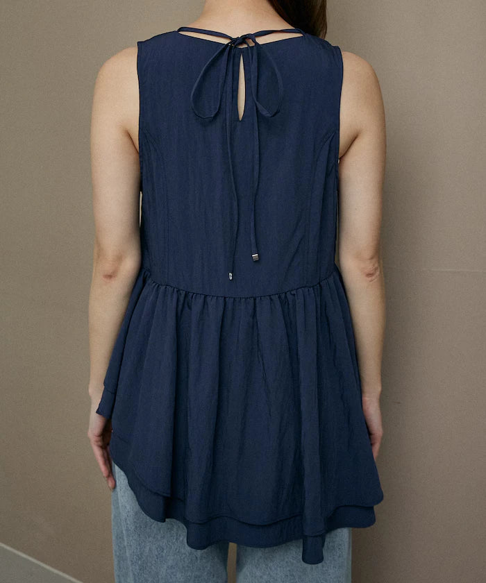 Nylon Washer Asymmetrical Blouse Limited Edition