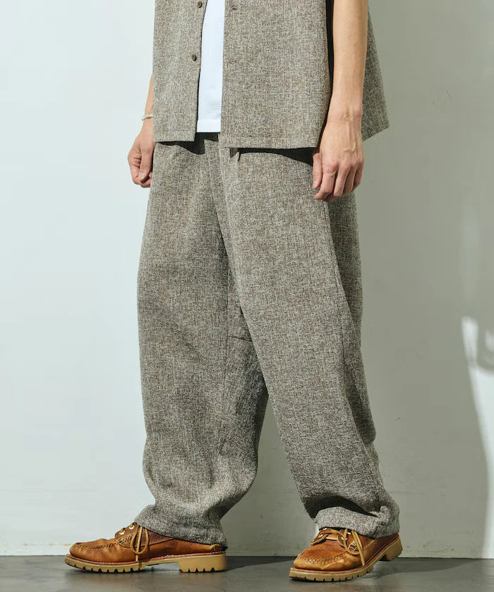 Dry Touch Summer Tweed Spindle Easy Wide Pants