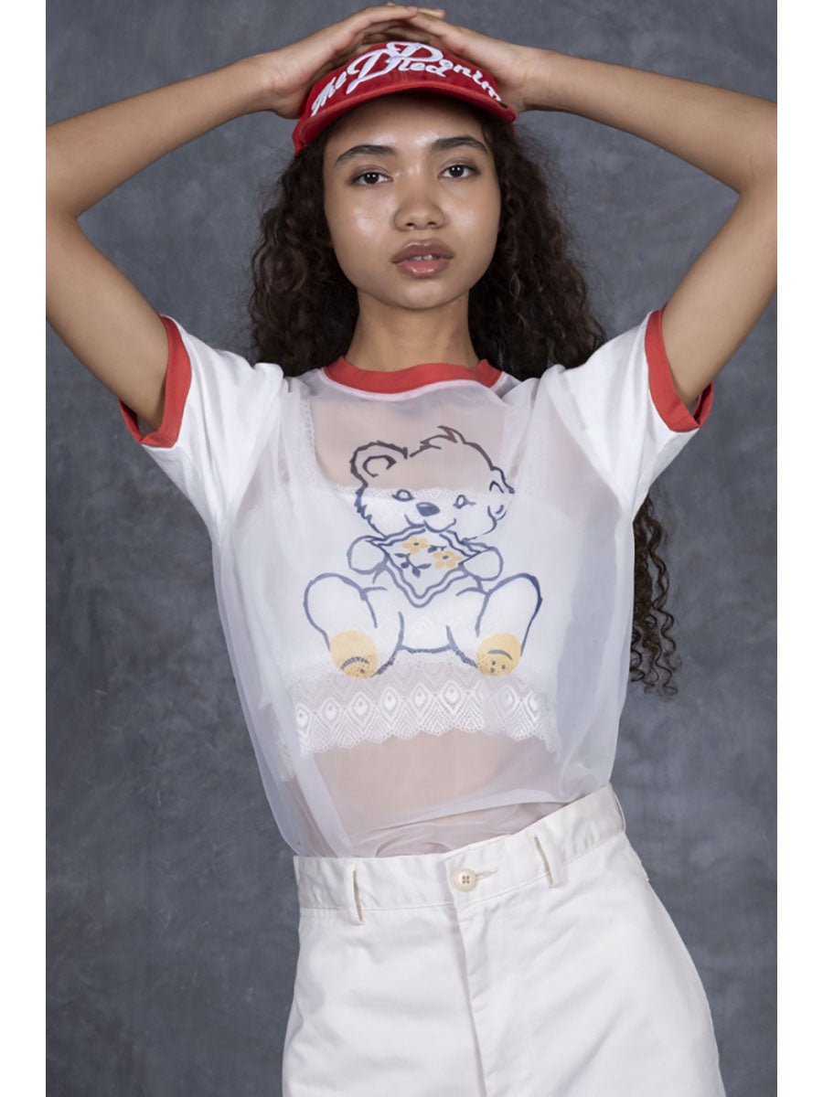 Sheer Jersey × 20/- Jersey Ringer T (PECKISH Little Be...