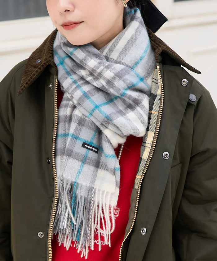 Wool Check Scarf