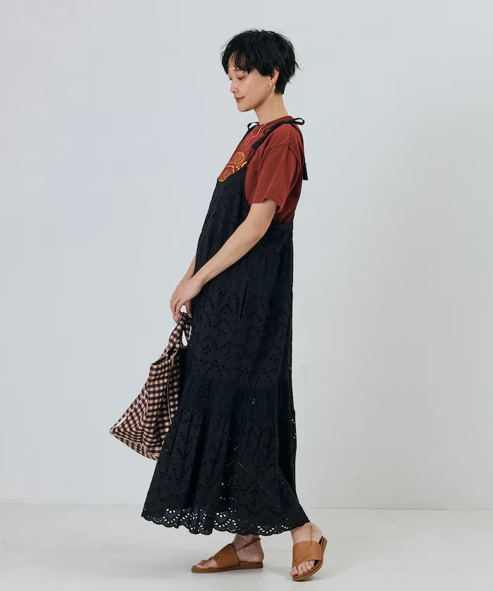 India Shifraretiard Shoulder Ribbon Camisole Dress